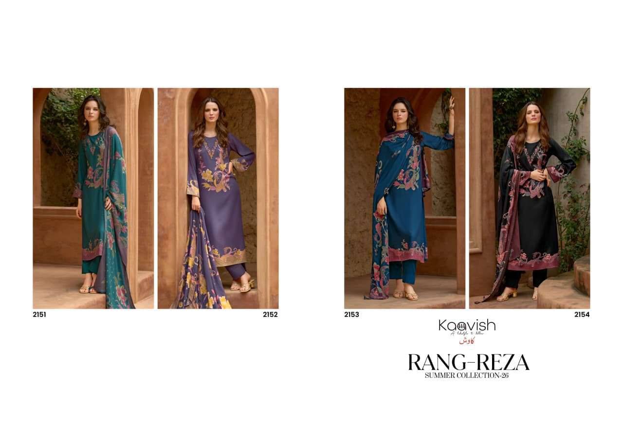 RANG-REZA By KAAVISH 2151 To 2154 Series Stylish Beautiful Colourful PURE COTTON Dresses At Wholesale Price